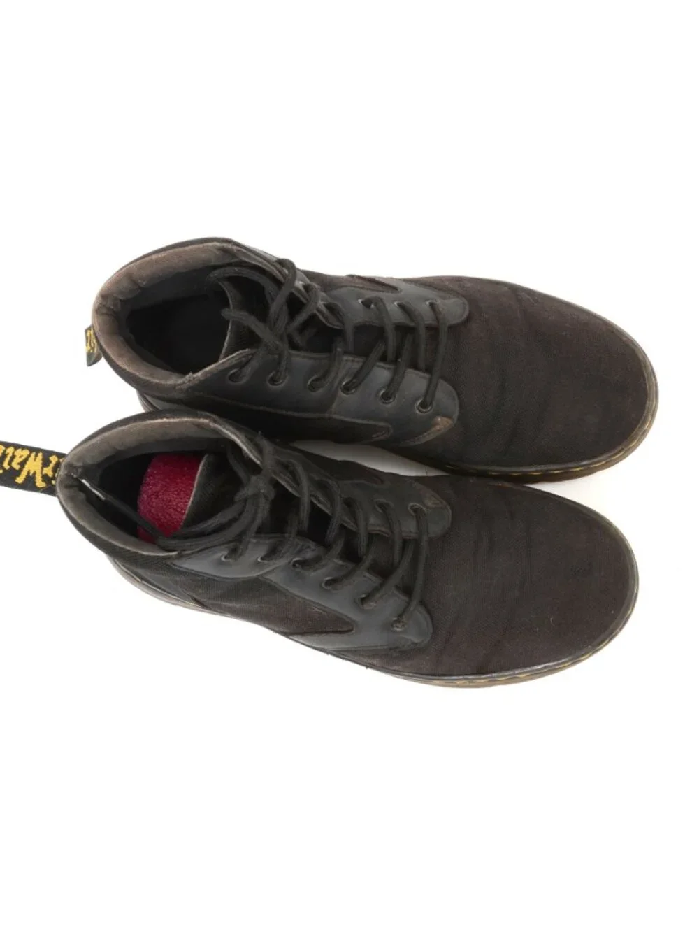 Dr. Martens Bonny Boots Men's 10 Women's 11 Black AirWair Nylon Leather Combat